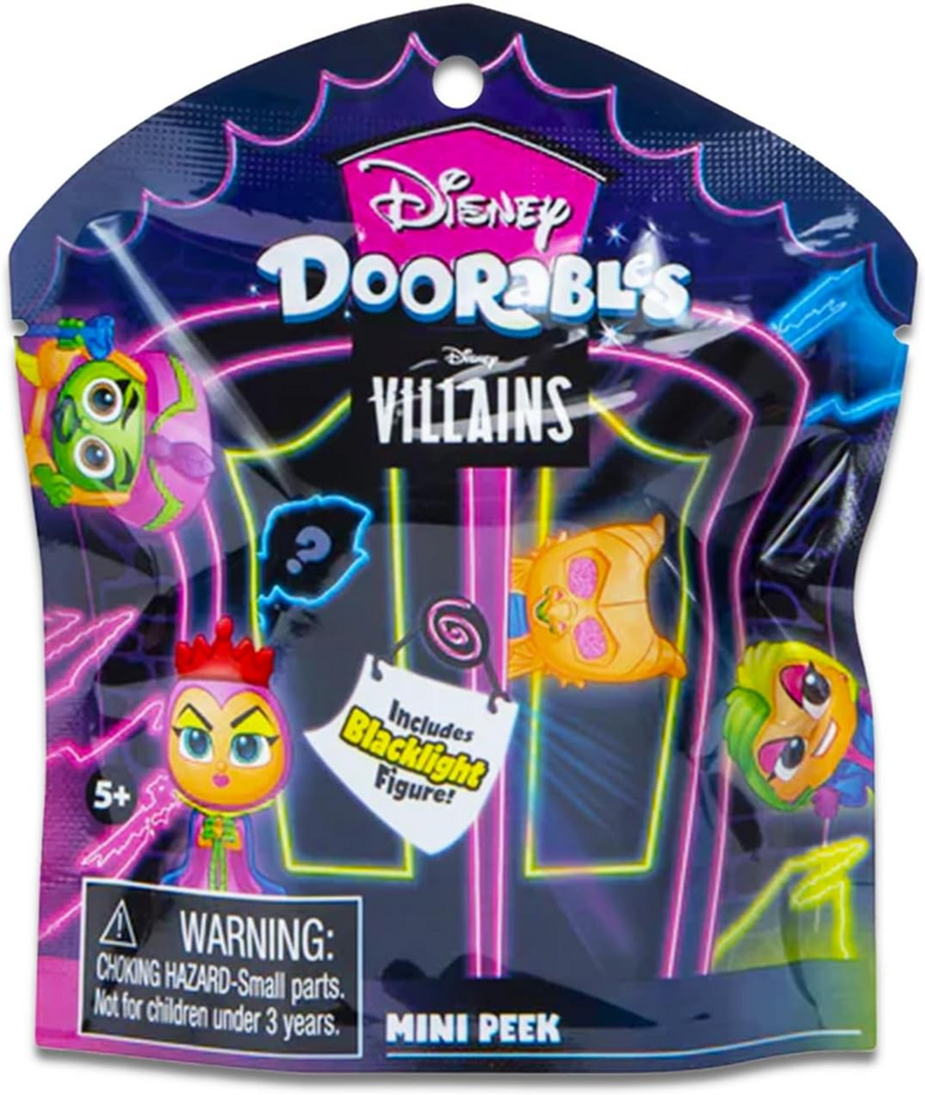 UCC Distributing: Disney Doorables - Mini Peek - Villains - Blacklight - Blind Pack (ONLINE ORDER ONLY)