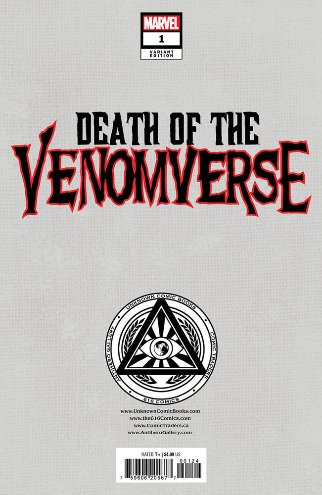 Death Of The Venomverse #1 Unknown Comics Davide Paratore Exclusive Virgin Var (08/02/2023) (Online Order Only)