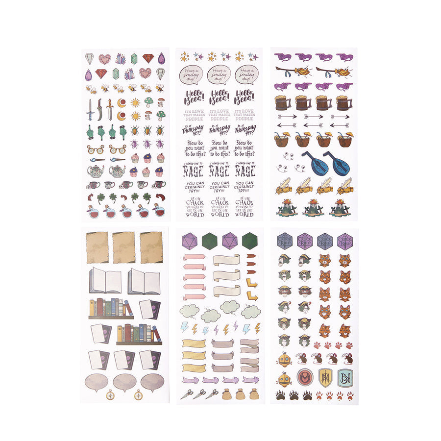 Critical Role: Beauty of Exandria - The Archives - Journal Sticker Set (ONLINE ORDER ONLY)