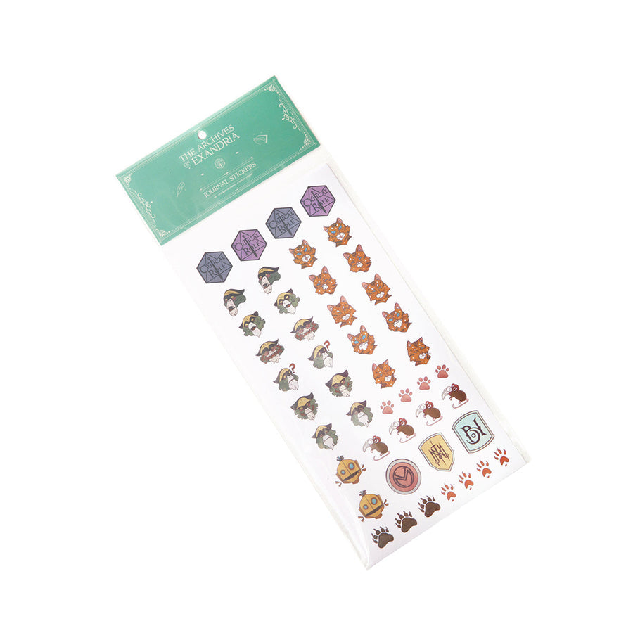 Critical Role: Beauty of Exandria - The Archives - Journal Sticker Set (ONLINE ORDER ONLY)