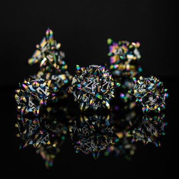 Asteroid Fields Metal Dice Set - Iris (ONLINE ORDER ONLY)