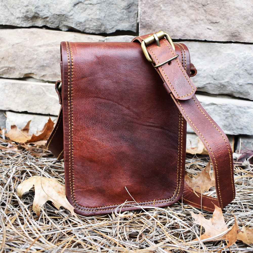 The Pathfinder Leather Flap Satchel - Small (ONLINE ORDER ONLY)