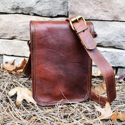 The Pathfinder Leather Flap Satchel - Small (ONLINE ORDER ONLY)