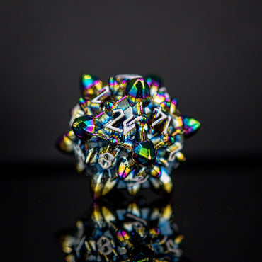 Asteroid Fields Metal Dice Set - Iris (ONLINE ORDER ONLY)