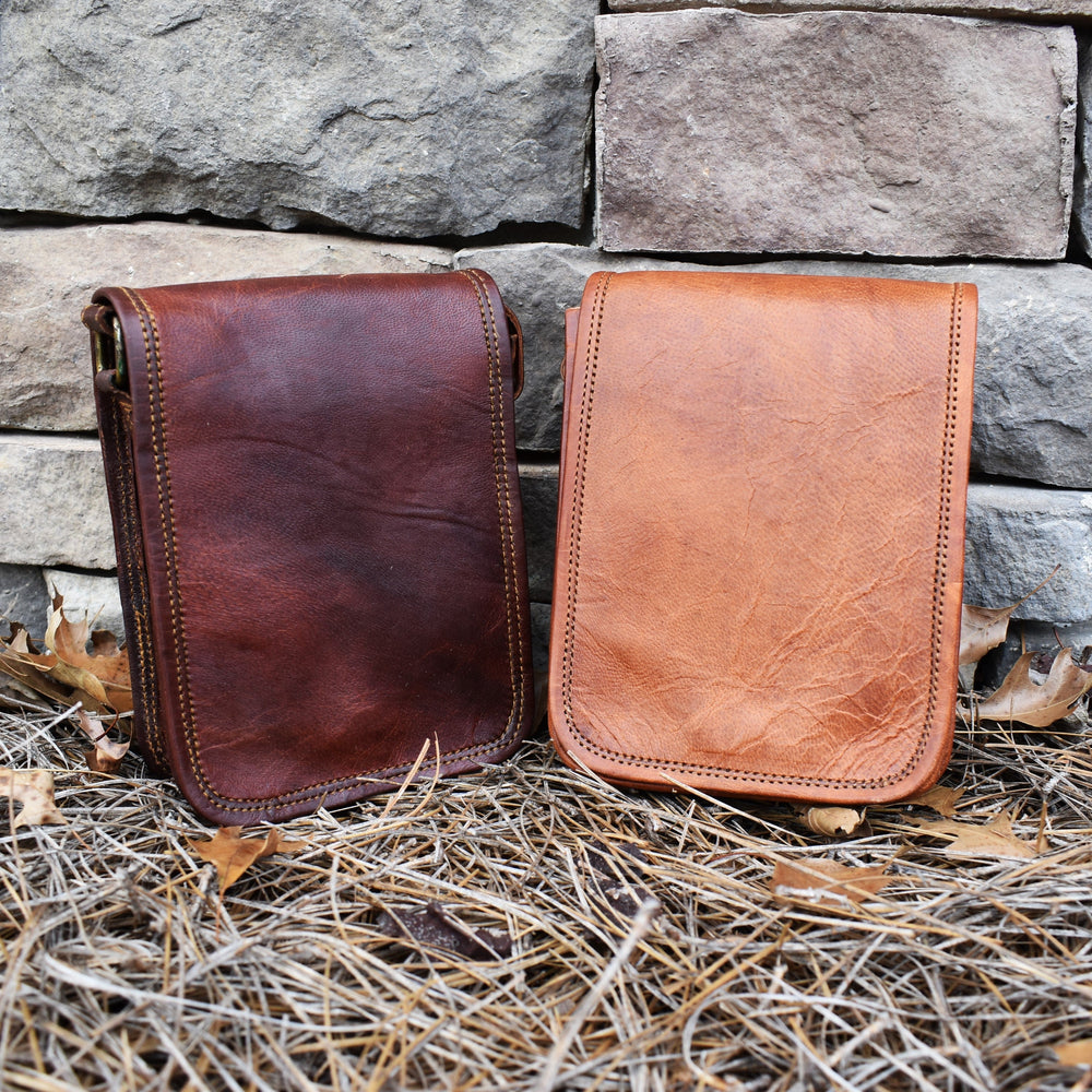 The Pathfinder Leather Flap Satchel - Small (ONLINE ORDER ONLY)