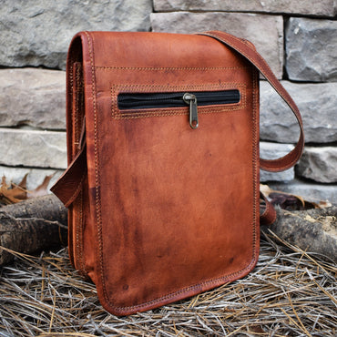 The Pathfinder Leather Flap Satchel - Medium (ONLINE ORDER ONLY)