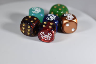 Cthulhu d6 Pipped Dice | Custom Dice Featuring Cthulhu on the '1' (sold per piece) (Online Only)