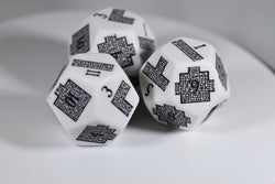 Dungeoneering d12 Opaque White Dice by Chessex - Navigate Your Adventure with Precision (Online Only)