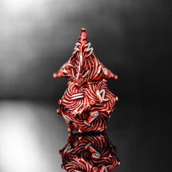 Vortex Warp Metal Dice Set - Red (ONLINE ORDER ONLY)