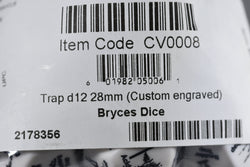 Chessex Opaque White Trap d12 - 28mm Adventure Dice with 12 Unique Traps (Online Only)
