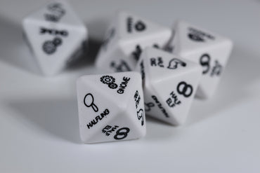 Chessex 3rd Edition Fantasy Races D8 Dice - The Adventurer's Choice for Character Selection and Random Encounters (Online Only)