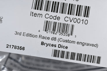 Chessex 3rd Edition Fantasy Races D8 Dice - The Adventurer's Choice for Character Selection and Random Encounters (Online Only)