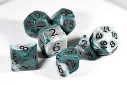 Blend Green/White Ancient 7-Dice Set (Online Only)