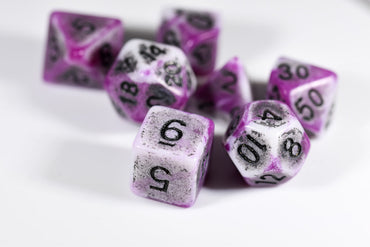 Blend Purple/White Ancient 7-Dice Set (Online Only)