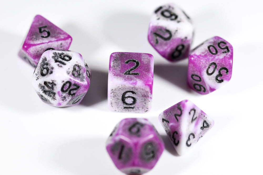Blend Purple/White Ancient 7-Dice Set (Online Only)