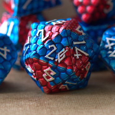Fire and Ice Dragon's Egg Metal Dice Set (ONLINE ORDER ONLY)