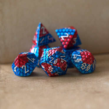 Fire and Ice Dragon's Egg Metal Dice Set (ONLINE ORDER ONLY)