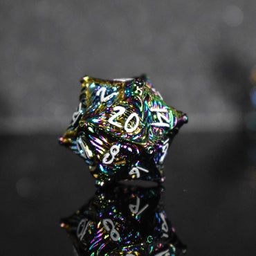 Vortex Warp Metal Dice Set - Iridescent (ONLINE ORDER ONLY)