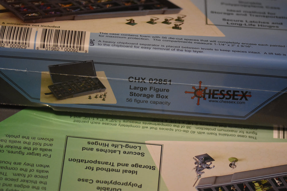 Large Figure Storage Box (56 figure capacity) - Secure and Showcase Your 25mm Masterpieces (Online Only)