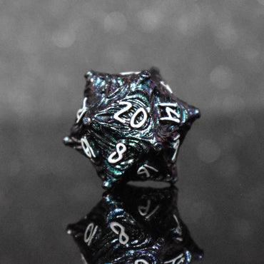 Vortex Warp Metal Dice Set - Pearlescent Galaxy (ONLINE ORDER ONLY)