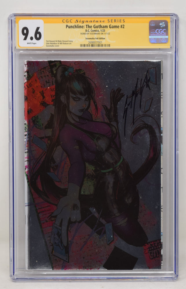Punchline: The Gotham Game #2 1:100 Foil Sozomaika CGC SS 9.6 (ONLINE ORDER ONLY)