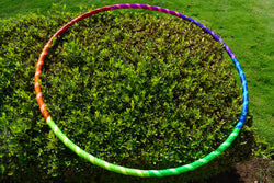 Rainbow Prism Taped Hoops ~ Beginner & Kids Fitness & Practice Hoops (ONLINE ORDER ONLY)