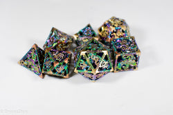 (Golden Rainbow) Deadly Dragon Dice: Shards of Oblivion Hollow Metal (Online Only)