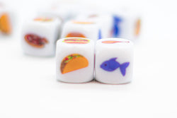 Food Dice d6 | Decide What to Eat Dice 6-Sided 16mm Foodie Dice (Online Only)