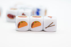 Food Dice d6 | Decide What to Eat Dice 6-Sided 16mm Foodie Dice (Online Only)