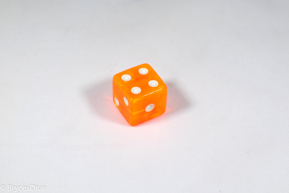 Square Corner 16mm Translucent Dice (Red/Orange/Yellow/Green/Blue/Purple) *sold by the piece (Online Only)
