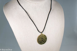 Gold Viking Icelandic Vegvisir Helmet In Runic Circle Pendant Compass Amulet Necklace (Online Only)