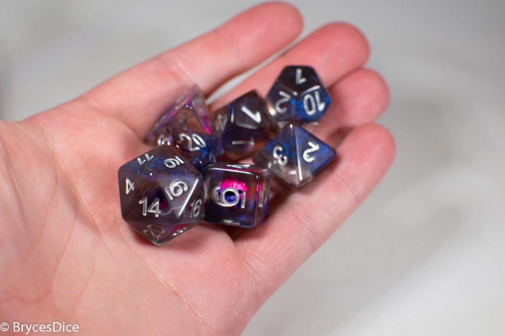 Demon Eye Dragon Eye Dice 7-Dice Set Resin Dungeons and Dragons Dice (Online Only)