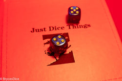 Borealis Royal Purple/gold 7-Dice / 16mm / 12mm /30mm Luminary (Online Only)
