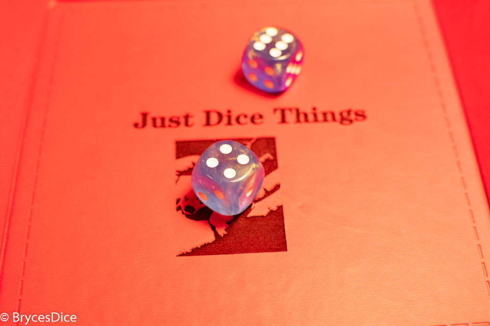 Borealis Sky Blue/white 7-Dice / 16mm / 12mm / 30mm Luminary (Online Only)