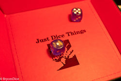 Borealis Purple/white 7-Dice / 16mm / 12mm / 30mm Luminary (Online Only)