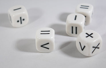 Math Operators Dice +-x < > = Kids Math Dice Game Addition Multiplication Subtraction and More (Online Only)