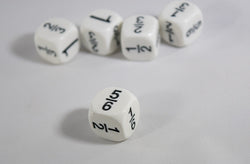 Math Fractions Dice  Kids Math Dice Game 1, 1/2, 1/3, 2/3, 5/6, 1/6 (Online Only)