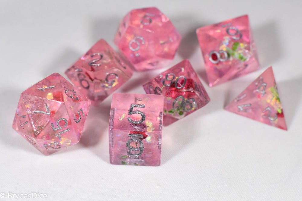 Touching Love 7-Dice Set Resin Sharp Edge RPG DND (Online Only)
