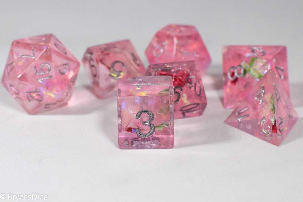 Touching Love 7-Dice Set Resin Sharp Edge RPG DND (Online Only)