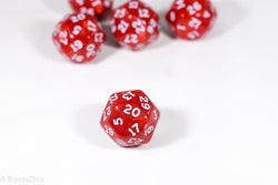 d30 Red Pearlescent Single Die 30 Side's by Chessex (per die) (Online Only)