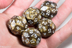 d30 Antique Bronze Pearlescent Single Die 30 Side's by Chessex (per die) (Online Only)