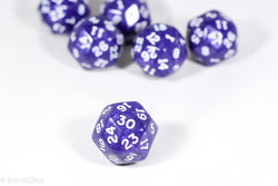 d30 Purple Pearlescent Single Die 30 Side's by Chessex (per die) (Online Only)