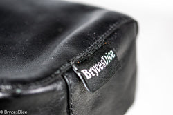 "Traveler" Leather Dice Bag / Purse (Black) (Online Only)
