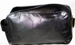 "Traveler" Leather Dice Bag / Purse (Black) (Online Only)
