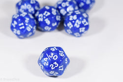 d30 Blue Pearlescent Single Die 30 Side's by Chessex (per die) (Online Only)
