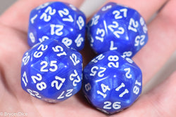 d30 Blue Pearlescent Single Die 30 Side's by Chessex (per die) (Online Only)