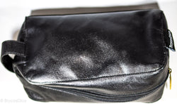 "Traveler" Leather Dice Bag / Purse (Black) (Online Only)