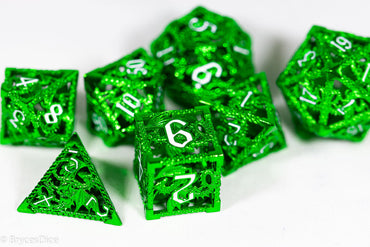 (Shimmering Green) Deadly Dragon Dice: Shards of Oblivion Hollow Metal (Online Only)