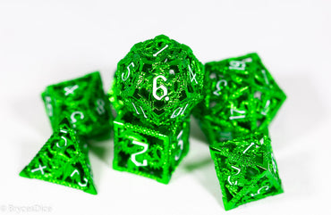 (Shimmering Green) Deadly Dragon Dice: Shards of Oblivion Hollow Metal (Online Only)