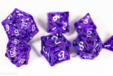 (Powerful Purple) Deadly Dragon Dice: Shards of Oblivion Hollow Metal (Online Only)